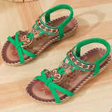 NAIARA™ | SANDALIAS PLANAS BOHO ÉTNICAS