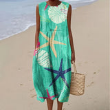 LUCÍA™ | VESTIDO MIDI ESTAMPADO TROPICAL