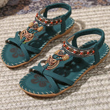 NAIARA™ | SANDALIAS PLANAS BOHO ÉTNICAS