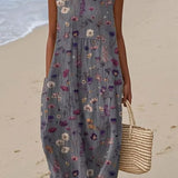 LUCÍA™ | VESTIDO MIDI ESTAMPADO TROPICAL