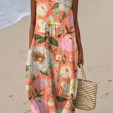 LUCÍA™ | VESTIDO MIDI ESTAMPADO TROPICAL