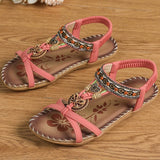 NAIARA™ | SANDALIAS PLANAS BOHO ÉTNICAS