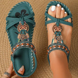 NAIARA™ | SANDALIAS PLANAS BOHO ÉTNICAS