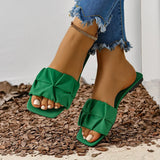 AITANA™ | SANDALIAS PLANAS BLANCAS FRUNCIDAS