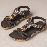 NAIARA™ | SANDALIAS PLANAS BOHO ÉTNICAS