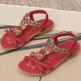 NAIARA™ | SANDALIAS PLANAS BOHO ÉTNICAS