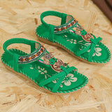 NAIARA™ | SANDALIAS PLANAS BOHO ÉTNICAS