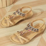 NAIARA™ | SANDALIAS PLANAS BOHO ÉTNICAS