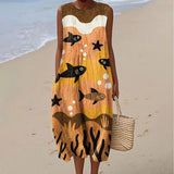 LUCÍA™ | VESTIDO MIDI ESTAMPADO TROPICAL