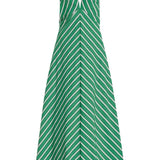 BEATRIZ™ | VESTIDO MIDI CUELLO HALTER VERDE