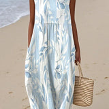 LUCÍA™ | VESTIDO MIDI ESTAMPADO TROPICAL