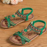NAIARA™ | SANDALIAS PLANAS BOHO ÉTNICAS