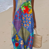 LUCÍA™ | VESTIDO MIDI ESTAMPADO TROPICAL