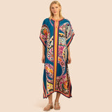 ELENA™ | CAFTÁN BOHO ESTAMPADO FLUIDO