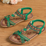 NAIARA™ | SANDALIAS PLANAS BOHO ÉTNICAS