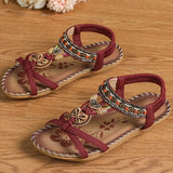 NAIARA™ | SANDALIAS PLANAS BOHO ÉTNICAS