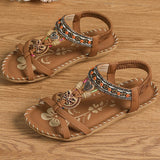 NAIARA™ | SANDALIAS PLANAS BOHO ÉTNICAS
