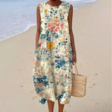 LUCÍA™ | VESTIDO MIDI ESTAMPADO TROPICAL