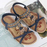 NAIARA™ | SANDALIAS PLANAS BOHO ÉTNICAS