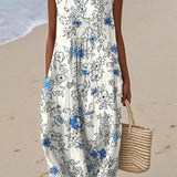 LUCÍA™ | VESTIDO MIDI ESTAMPADO TROPICAL