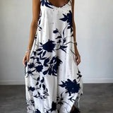 LORENA™ | VESTIDO LARGO FLUIDO ESTAMPADO FLORAL