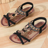 NAIARA™ | SANDALIAS PLANAS BOHO ÉTNICAS