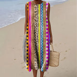 LUCÍA™ | VESTIDO MIDI ESTAMPADO TROPICAL