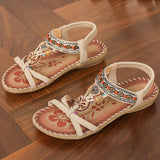 NAIARA™ | SANDALIAS PLANAS BOHO ÉTNICAS