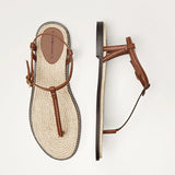 CLARA™ | SANDALIAS T-STRAP PLANAS ELEGANTES