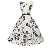 CINTIA™ | VESTIDO MIDI VINTAGE ESTAMPADO CON CINTURÓN