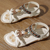 NAIARA™ | SANDALIAS PLANAS BOHO ÉTNICAS