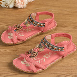 NAIARA™ | SANDALIAS PLANAS BOHO ÉTNICAS