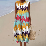 LUCÍA™ | VESTIDO MIDI ESTAMPADO TROPICAL